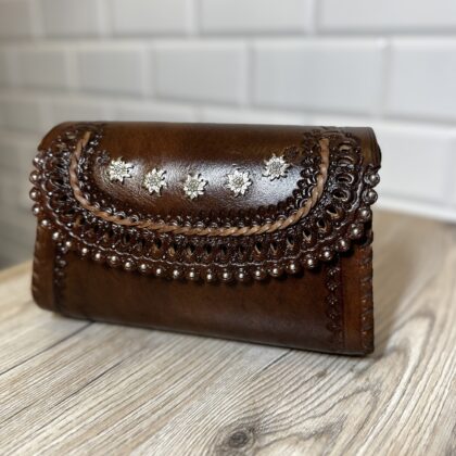 Torebka skórzana z serduszka